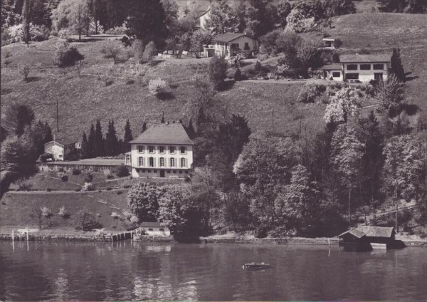 Unbekanntes Haus Am See Flugaufnahme Flugaufnahmen Schweiz