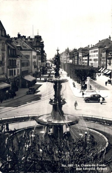 La Chaux-de-Fonds. Rue Léopold Robert Vorderseite