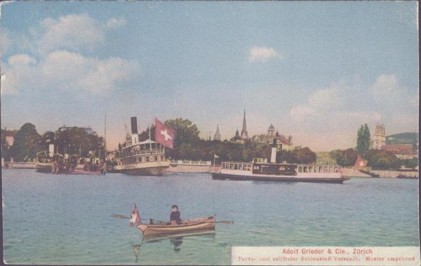 Zürich, Landungssteg an der Bahnhofstrasse Vorderseite