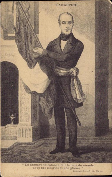 Lamartine, Le drapeau tricolore... Vorderseite
