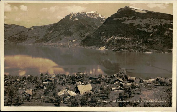 Krattigen mit Niederhorn und Sigriswiler-Rothorn Vorderseite
