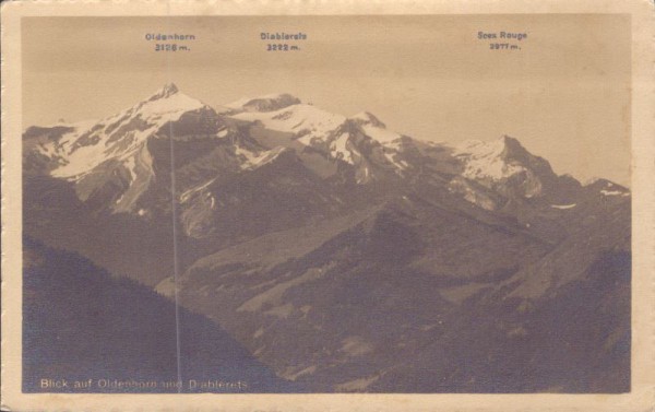 Blick auf Oldenhorn und Diablerets