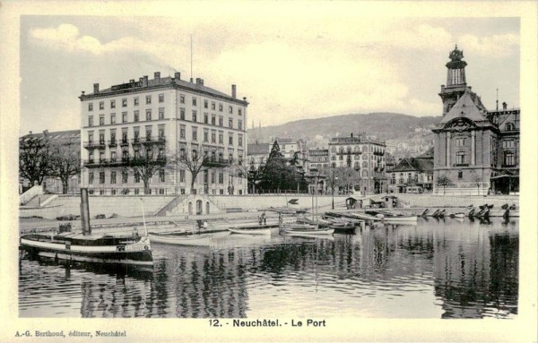 Neuchatel, Le Port Vorderseite