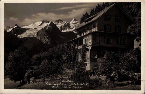 Christliches Erholungsheim "Gletscherblick", Hasliberg. 1934