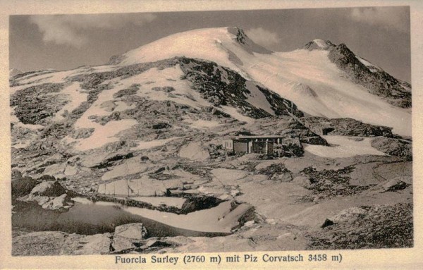Fuorcla Surley mit Piz Corvatsch Vorderseite