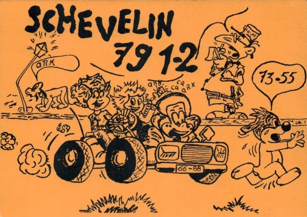 QSL- Karte, Schevelin 79-1+2, Oberrohrdorf Vorderseite