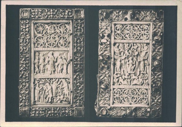 Stiftsbibliothek St. Gallen, die Tutilotafeln Vorderseite