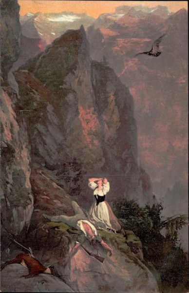 A. H. Berthoud, La mort du chasseur Vorderseite