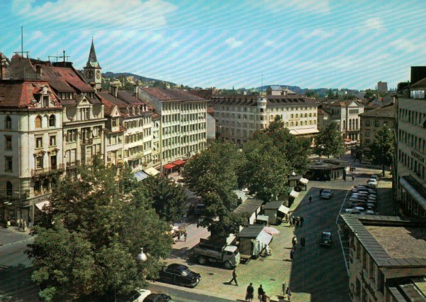 St.Gallen, Marktplatz Vorderseite