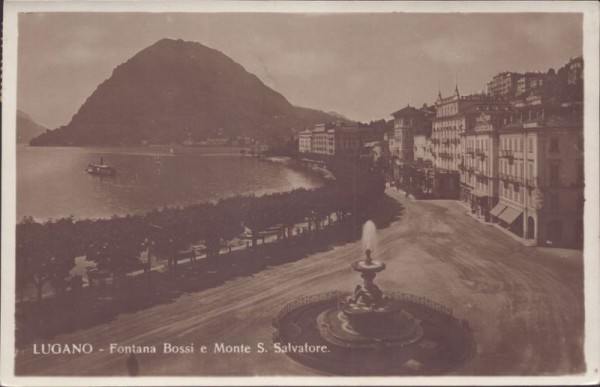 Lugano - Fontana Bossi e Monte S. Salvatore