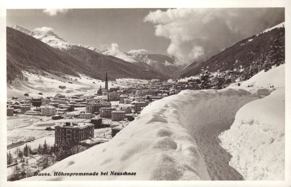 Davos - Höhenpromenade bei Neuschnee