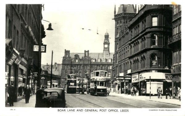 Boar Lane and General Post Office, Leeds Vorderseite