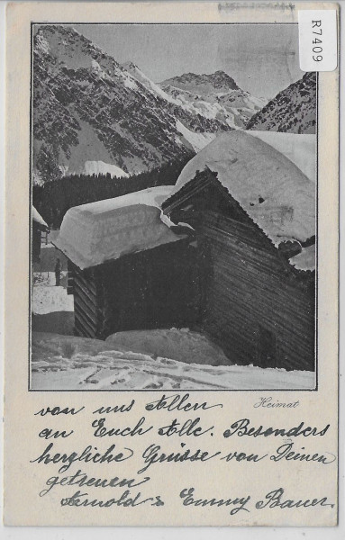 Bündner Heimat - Chalet im Winter en hiver