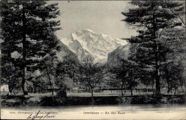 Interlaken, an der Aare Vorderseite