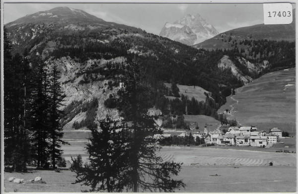 Madulain mit Piz Kesch (Engadin)