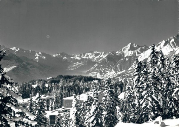 Crans Montana, Vue sur la vallèe du Rhone et les Alpes Vorderseite