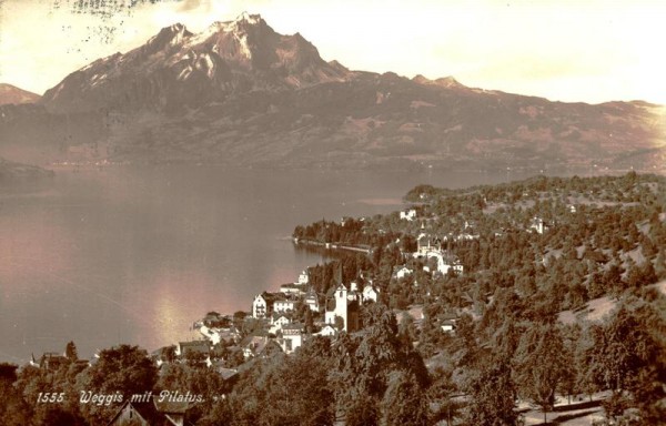Weggis mit Pilatus Vorderseite