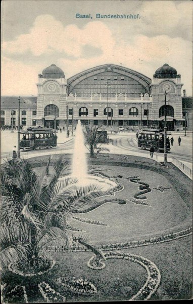 Basel, Bundesbahnhof Vorderseite