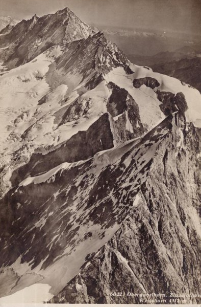 Obergabelhorn, Zinalrothorn, Weisshorn (4512 M) Vorderseite