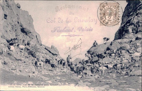 Col de la Gueulaz, Finhaut Vorderseite