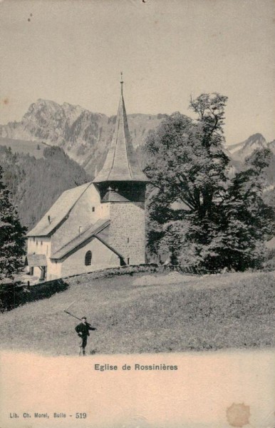 Église de Rossinière Vorderseite