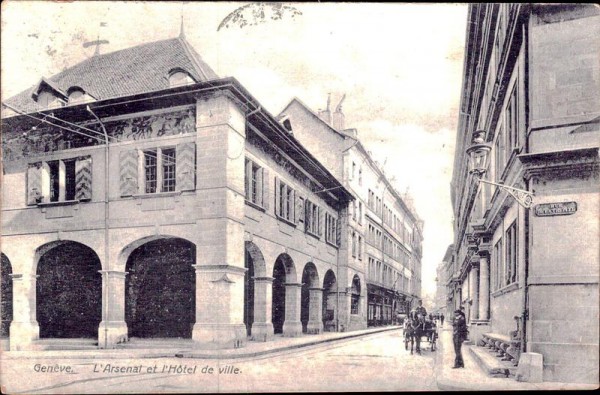Genève - L'Arsenal et L'Hotel de ville. Vorderseite