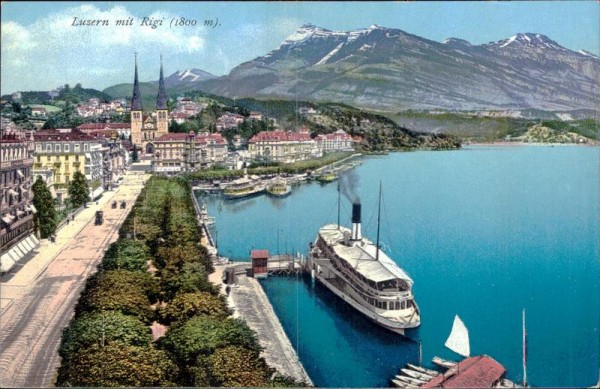 Luzern mit Rigi Vorderseite