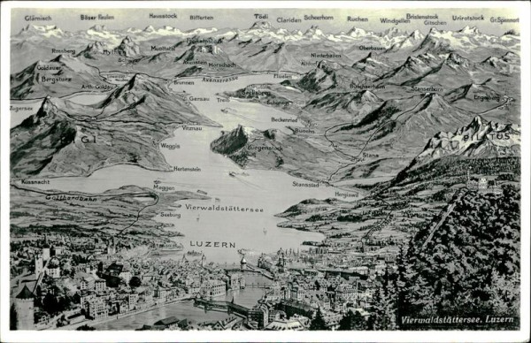 Vierwaldstättersee - Luzern Vorderseite