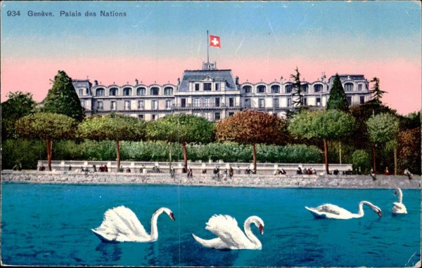 Genève. Palais des Nations Vorderseite