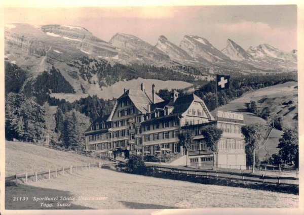 Sporthotel Säntis, Unterwasser, Togg. Vorderseite