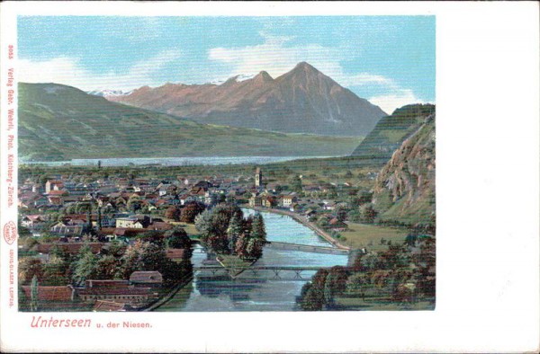 Unterseen und der Niesen. Vorderseite