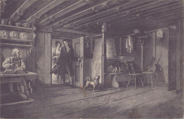 Wildhaus, Zwinglihütte, Wohnstube Vorderseite