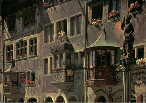 Stein am Rhein beim Rathausplatz Vorderseite
