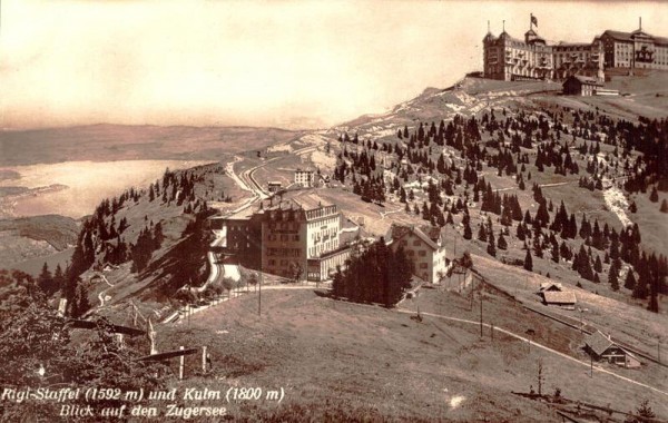 Rigi Staffel und Kulm. Blick auf den Zugersee Vorderseite