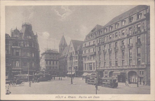 Köln, Partie am Dom Vorderseite