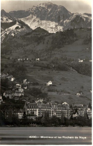 Montreux et les Rochers de Naye Vorderseite