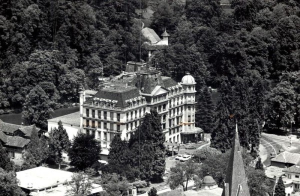 Grand Hotel Beau - Rivage, Interlaken Bern - Flugaufnahmen Vorderseite