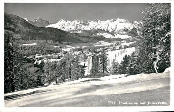 Pontresina mit Julierkette Vorderseite