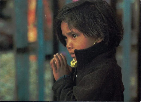 Dölf Reist, Mädchen in Marpha, Nepal Vorderseite