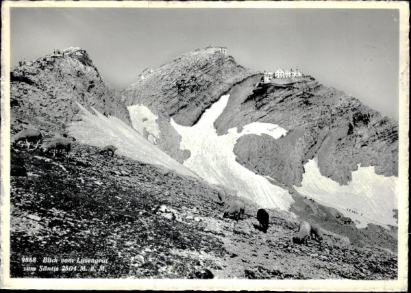 Blick vom Lysengrat zum Säntis Vorderseite