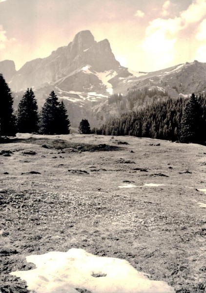Braunwald / Gl. Eggstöcke und Gumen vom Unterstafel aus Vorderseite