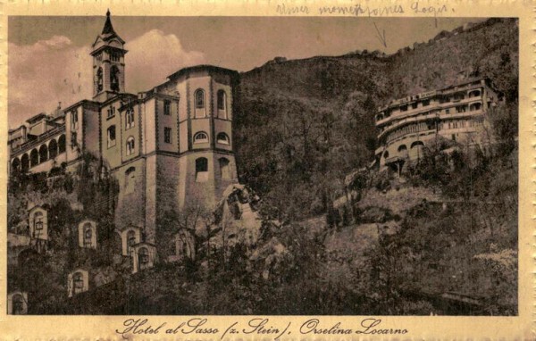 Hotel al Sasso, Orselina Locarno Vorderseite