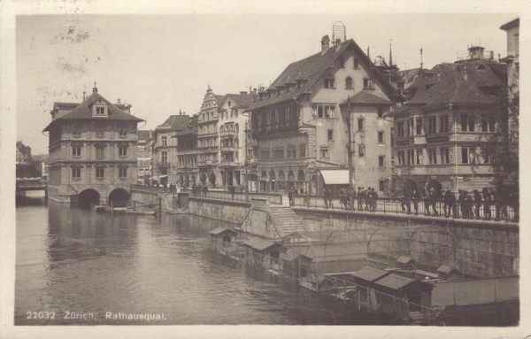Zürich - Rathausquai Vorderseite