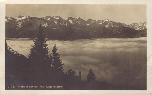 Nebelmeer bei Rigi-Unterstetten Vorderseite