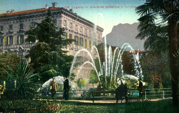 Lugano, Giardino pubblico "fontana" Vorderseite