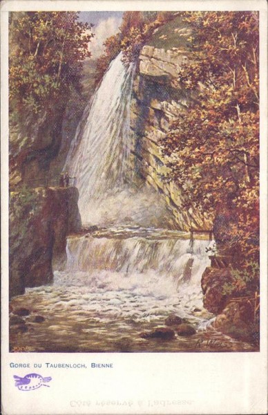 Bienne, Biel, Gorge du Taubenloch Vorderseite