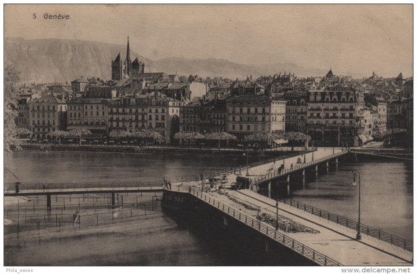 Geneve - Genf - Pont des Bergues im Umbau