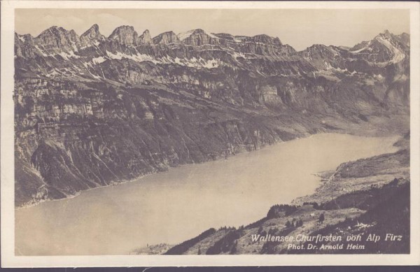 Walensee, Wallensee, Ghurfirsten Vorderseite