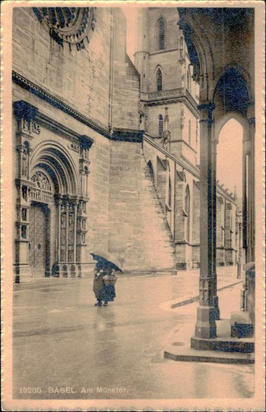Basel. Am Münster Vorderseite