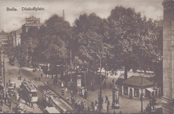 Berlin,  Dönhoffplatz Vorderseite